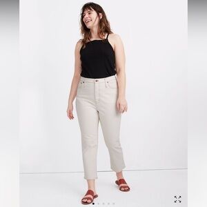 Madewell Slim Demi-Boot Jeans in Cloud Lining
